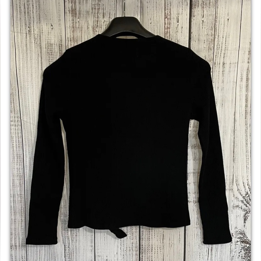 Nwt Madewell Longsleeve Ribbed Black Cotton Blend Top Small - Picture 5 of 11